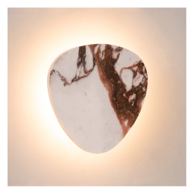 Lucide Kamien 6W LED Ceramic Wall Light - White