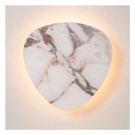 Lucide Kamien 8W LED Ceramic Wall Light - White