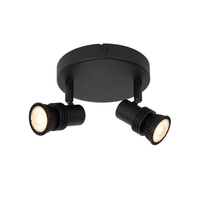 Lucide Kianti 2 Light Spotlight Plate - Black
