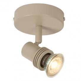 Lucide Kianti Single Ceiling Spotlight - Taupe