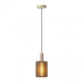 Lambres Single Light Ceiling Pendant - Cream