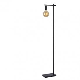 Lucide Leanne Single Light Floor Lamp In Black Finish