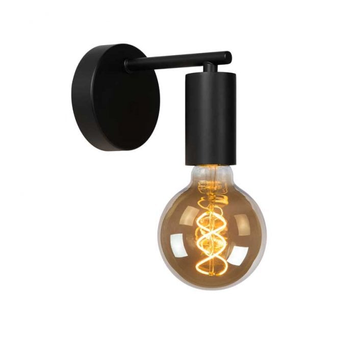 Lucide  Leanne Single Light Wall Fitting In Black Finish