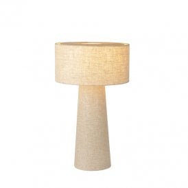 Leeroy Single light Small Table Lamp - Taupe
