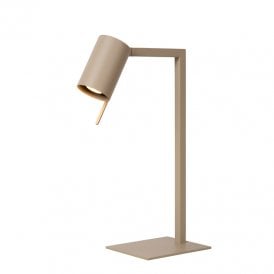 Lesley Single Light Desk Lamp - Taupe