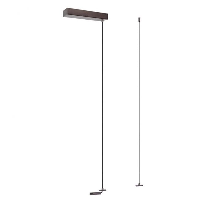 Lucide Linial 1 Circuit Smart Track Suspension Kit with Mounting Base - Satin Gun Metal
