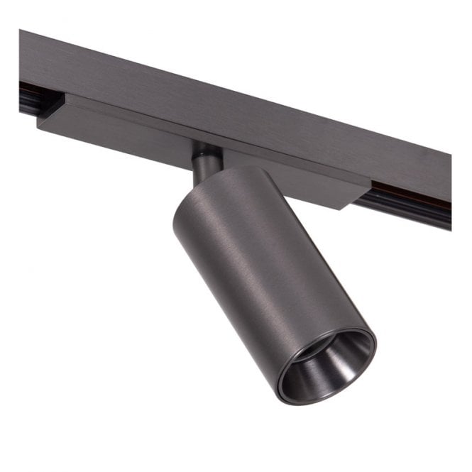 Lucide  Linial Bix 1 Circuit 8W Warm White LED Single Track Spotlight - Satin Gun Metal