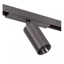 Lucide Linial Bix 1 Circuit 8W Warm White LED Single Track Spotlight - Satin Gun Metal