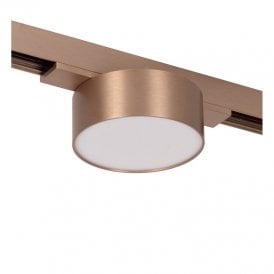 Lucide Linial Fixt 1 Circuit 6W Warm White LED Track Spotlight - Champagne