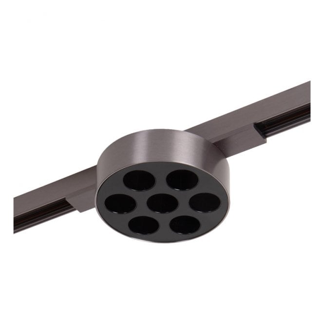 Lucide  Linial Xavi 1 Circuit 7W Warm White LED Track Spotlight - Satin Gun Metal
