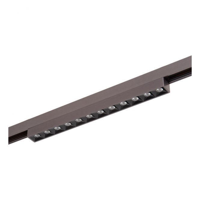 Lucide  Linial Xenia 1 Circuit 10W Warm White LED Track Linear Bar Light - Satin Gun Metal