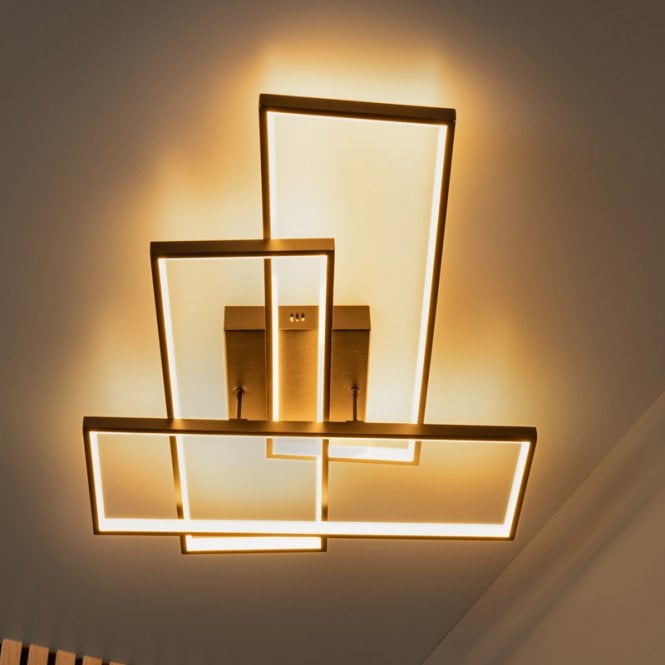 Lucide  Lokero CCT LED Flush Ceiling Light - Black