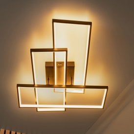 Lucide Lokero CCT LED Flush Ceiling Light - Black