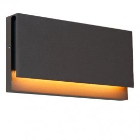 Lucide Lomar 10W LED Outdoor Flush Wall Light - Rust Brown
