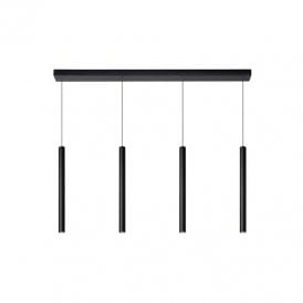 Lucide Lorenz 4 Light LED Bar Ceiling Pendant in Black Finish