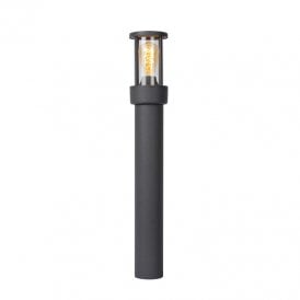 Lucide Lori Single Light Outdoor Post Light with Dusk to Dawn Sensor in Dark Anthracite Finish