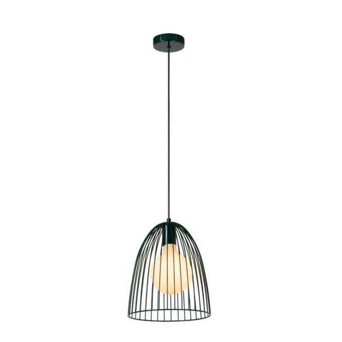 Lucide  Macarons Single Light Ceiling Pendant In Green Finish