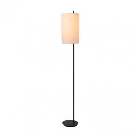 Magic Floor Lamp - Black with Cream Shade