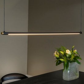 Lucide Marnik CCT LED Bar Ceiling Pendant Light - Black