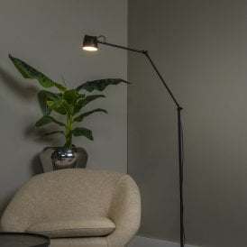Lucide Milne LED Touch Floor Lamp - Black