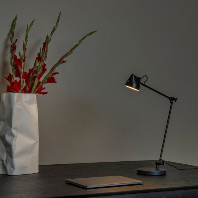Lucide Milne LED Touch Table Lamp - Black