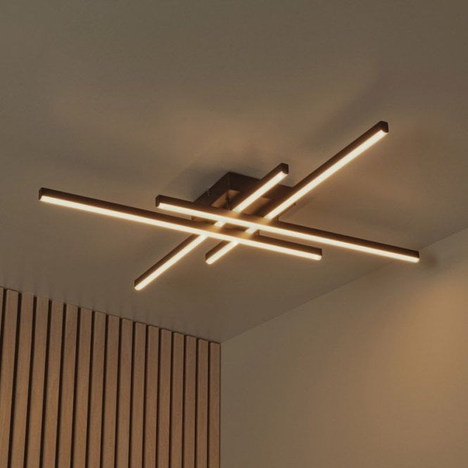 Lucide Novak CCT LED Flush Ceiling Light - Black