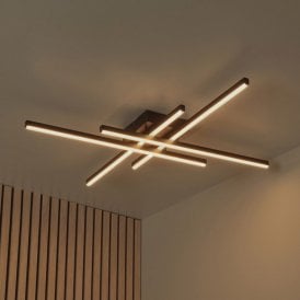 Lucide Novak CCT LED Flush Ceiling Light - Black