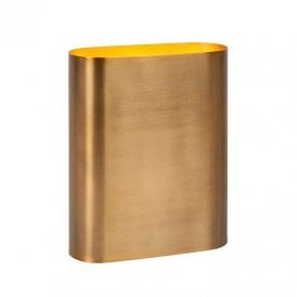 Lucide Ovalis 2 Light Up & Down Wall Fitting In Matt Gold Finish