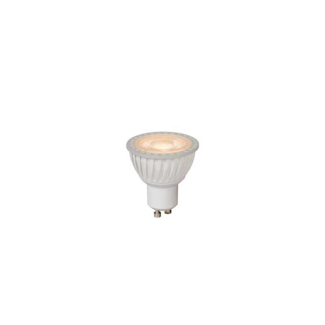 Lucide Pack of 3 Warm White Dimmable 5W LED GU10 In White Finish