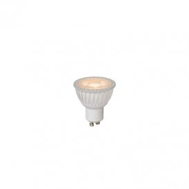 Lucide Pack of 3 Warm White Dimmable 5W LED GU10 In White Finish