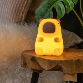 Lucide Pincha Capybara USB Rechargeable LED Touch Table Lamp - Cream
