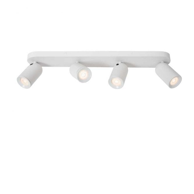 Lucide  Punch 4 Light Spotlight Bar In White Finish