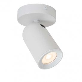 Lucide Punch Single Spotlight In White Finish