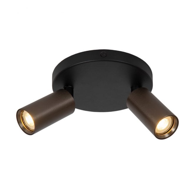 Lucide Ritmo 2 Light Spotlight Plate - Dark Brown