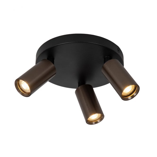 Lucide Ritmo 3 Light Spotlight Plate - Dark Brown