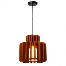 Rollo 310 Single Light Ceiling Pendant - Terracotta
