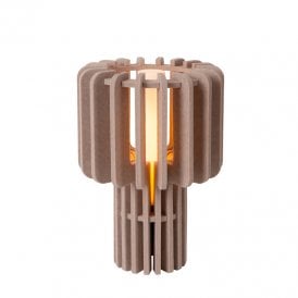 Rollo Single Light Table Lamp - Taupe