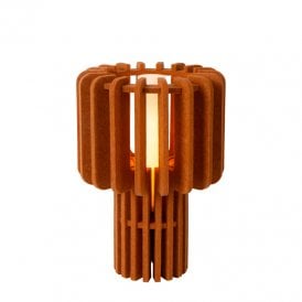 Rollo Single Light Table Lamp - Terracotta