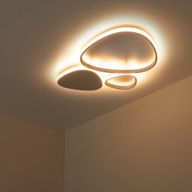 Lucide Samling 430 LED Flush Ceiling Light - Taupe