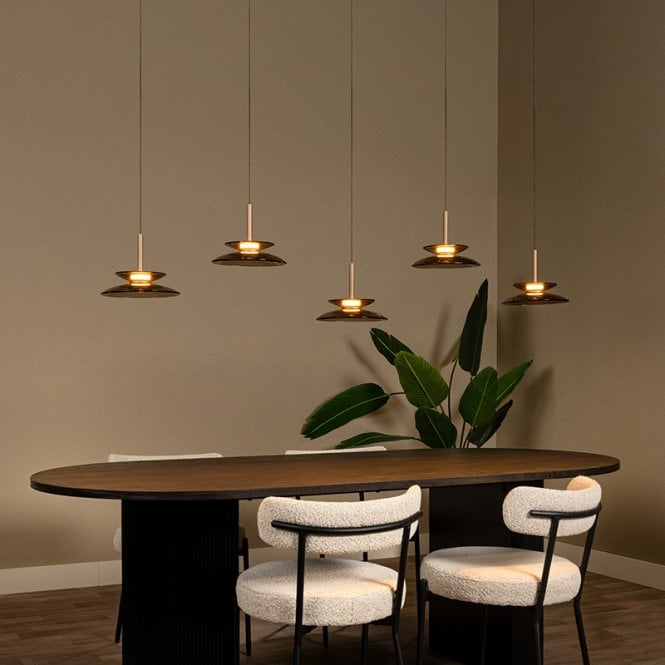 Lucide  Santiago LED Bar Ceiling Pendant Light - Champagne