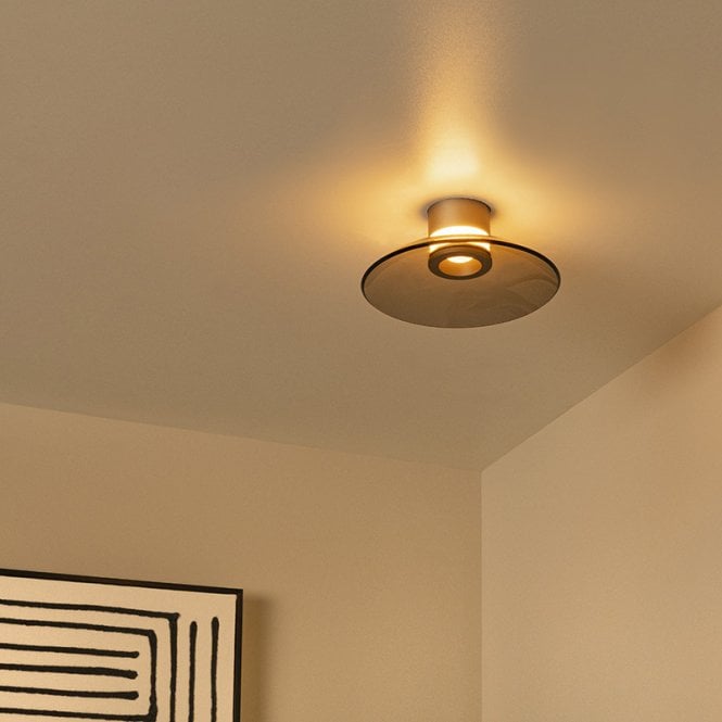 Lucide Santiago LED Flush Ceiling Light - Champagne