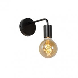 Scott Single Light Wall Fitting In Black Finish