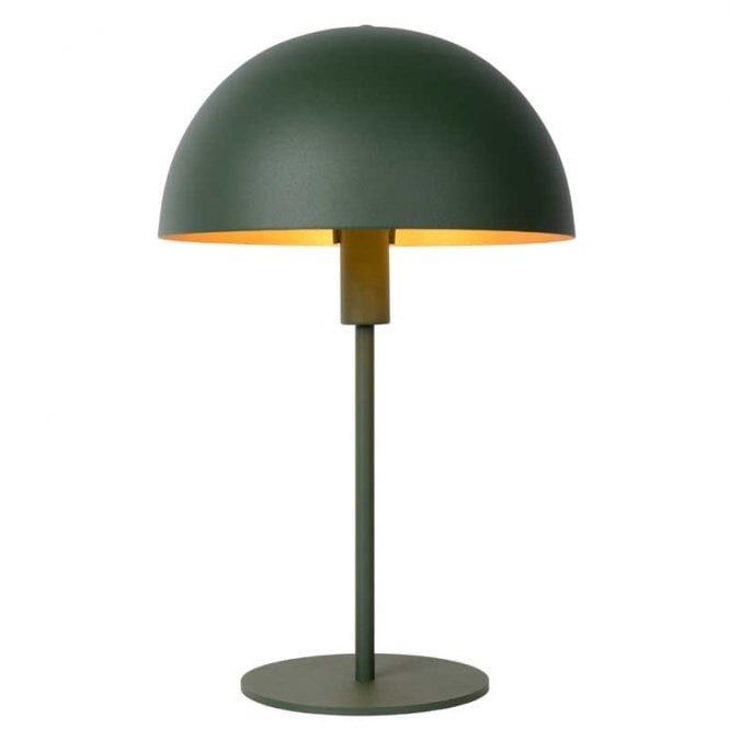 Lucide  Siemon Steel Single Light Table Lamp In Green Finish