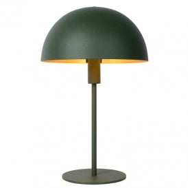 Lucide Siemon Steel Single Light Table Lamp In Green Finish