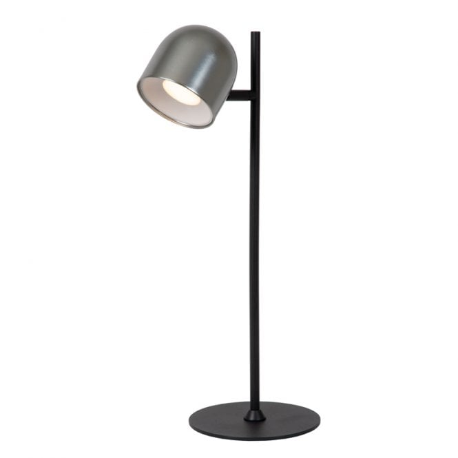 Lucide Skanska Rech LED USB Rechargeable Touch Desk Lamp - Iron Grey