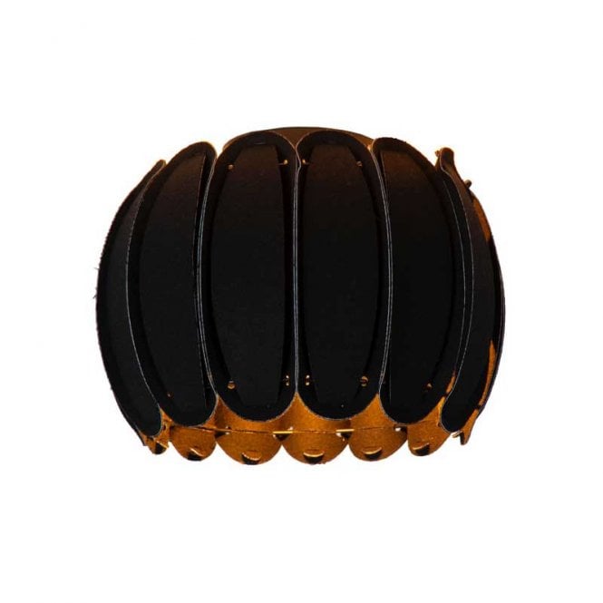 Lucide  Spencer Single Light Flush Ceiling Light In Black Finish