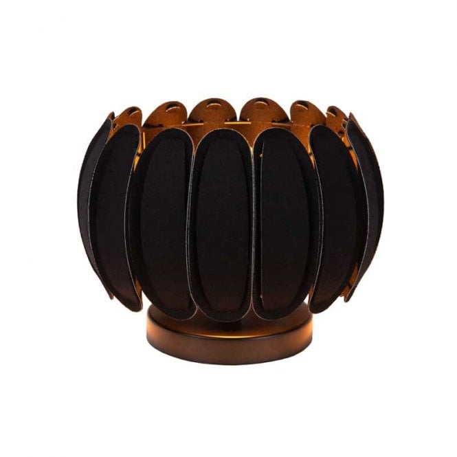 Lucide Spencer Single Light Table Lamp In Black Finish