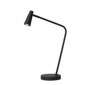 Lucide Stirling LED Touch Table Lamp In Black Finish