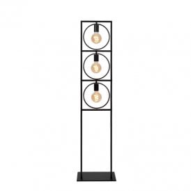 Lucide Suus 3 Light Floor Lamp In Black Finish