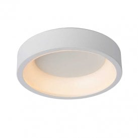 Lucide Talowe 30 Halo LED Flush Ceiling Fitting In White Finish